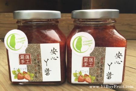 【手作有機草莓醬】北海道品種有機鮮草莓當季製作，無添加的安心甜蜜